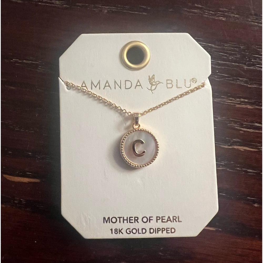 Amanda Blu “C” necklace